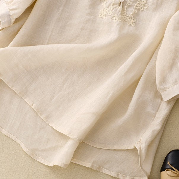 Lureva Cotton-Linen Blouse