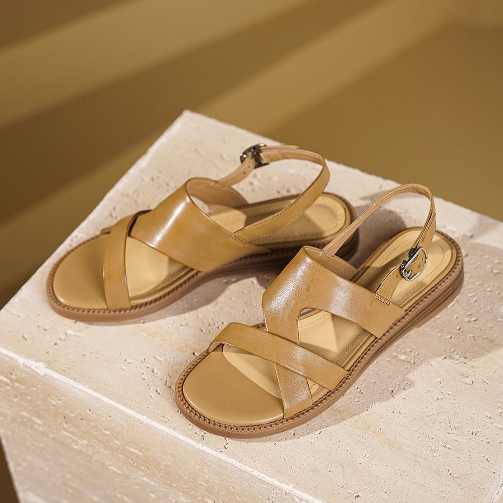 Avelin Slingback Leather Sandals