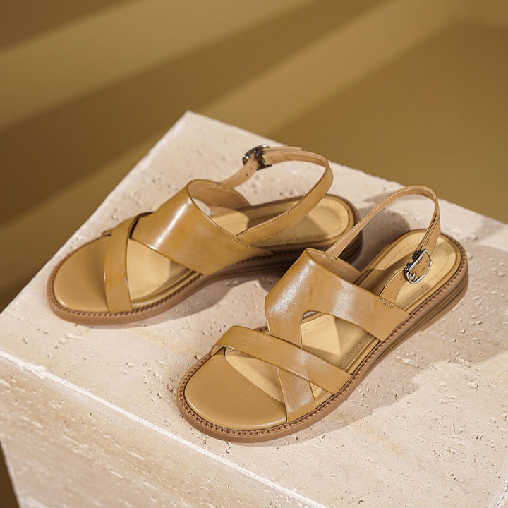 Avelin Slingback Leather Sandals
