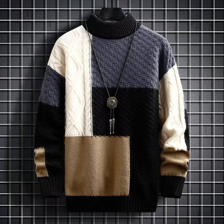 Arven Patchwork Knit Sweater