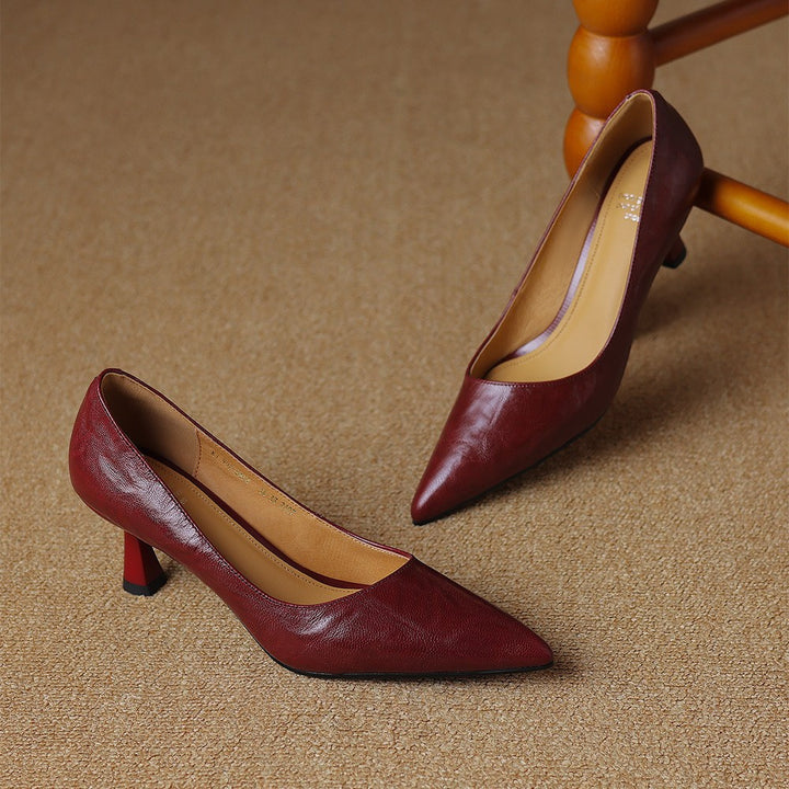 Cymara Leather Heels