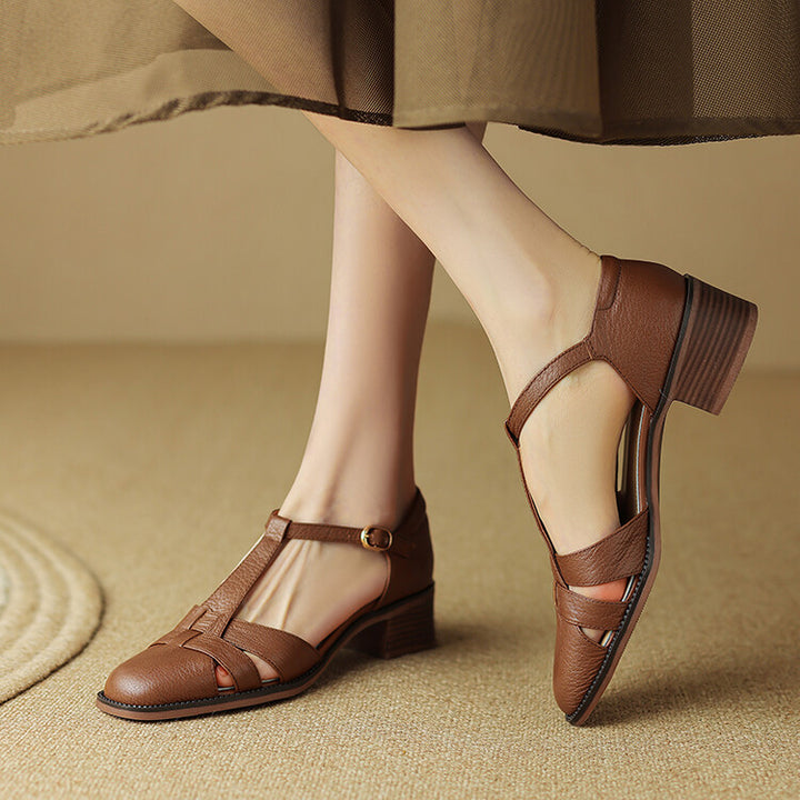 Lorin Roman Leather Heels