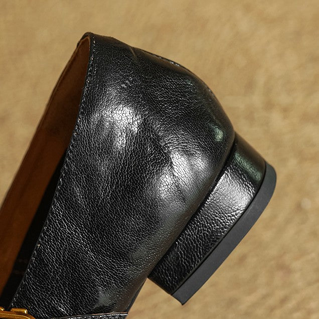 Eloria Lambskin Mary Janes