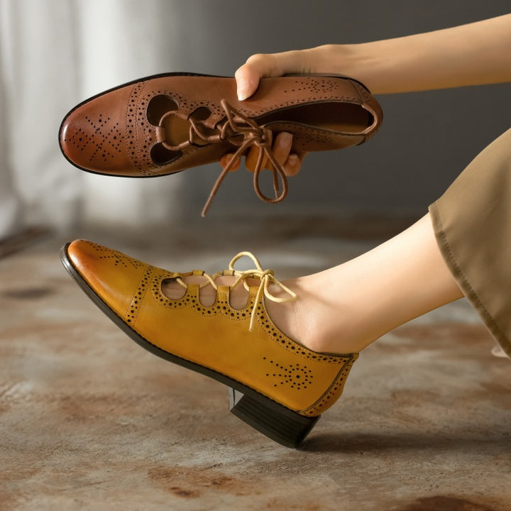 Lucia Brogue Leather Oxfords