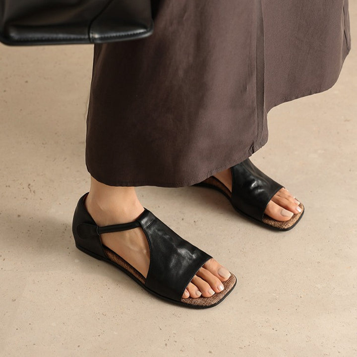 Seline T-Bar Leather Sandals