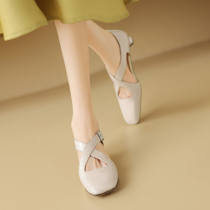 Celise D'Orsay Leather Heels