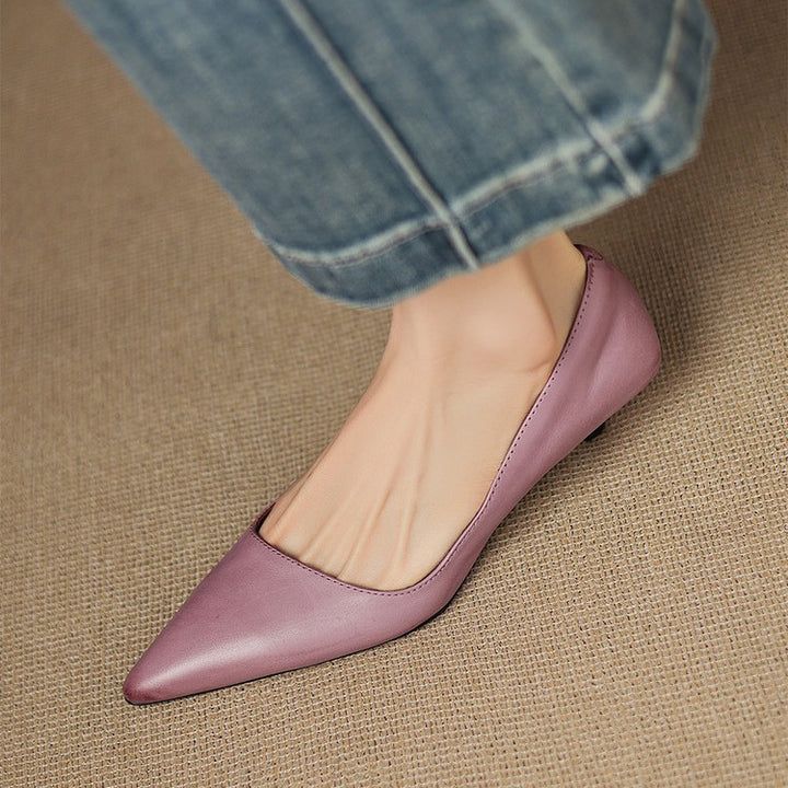 Orlisse Leather Heels