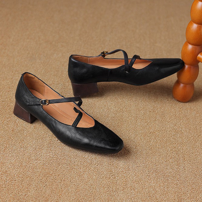 Marvelle Leather Mary Janes