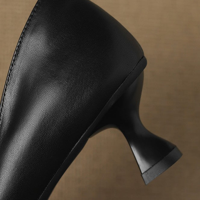 Calenne Leather Heels