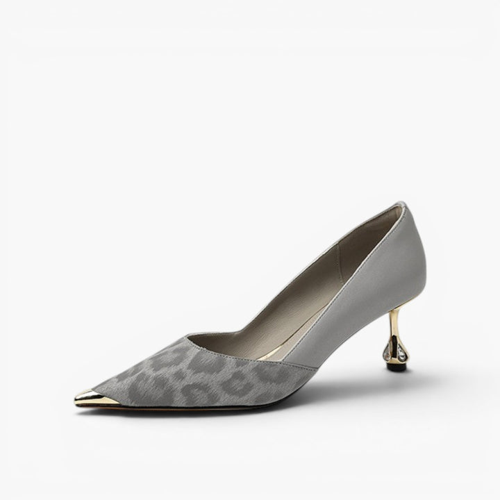 Orlena Leather Sculpt Heels