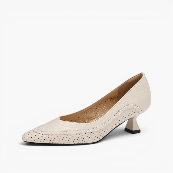 Eliane Woven Leather Heels