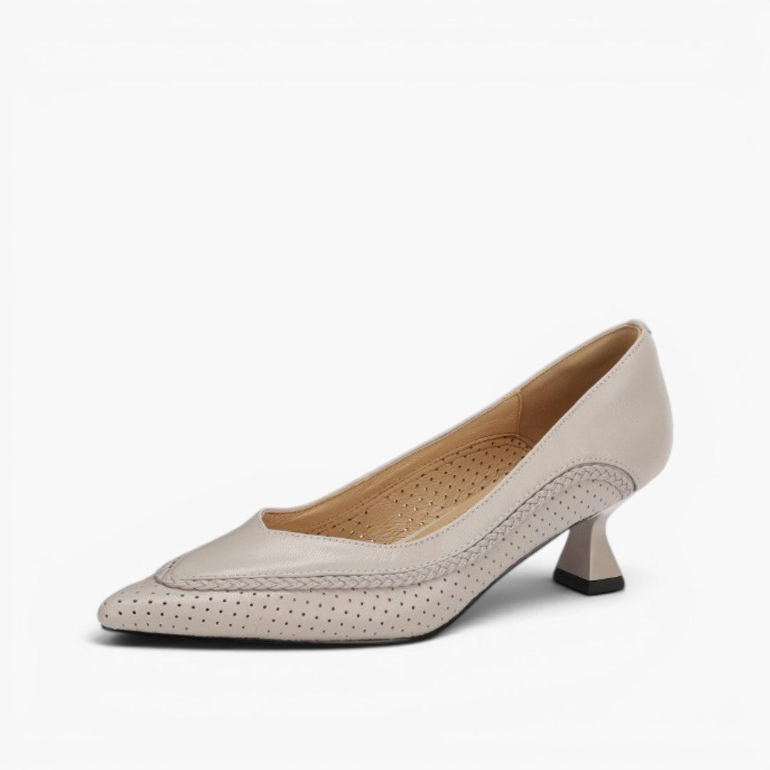 Eliane Woven Leather Heels