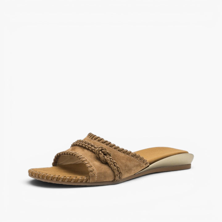 Alba Woven Leather Slides