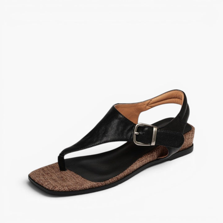 Mara Wedge Leather Sandals