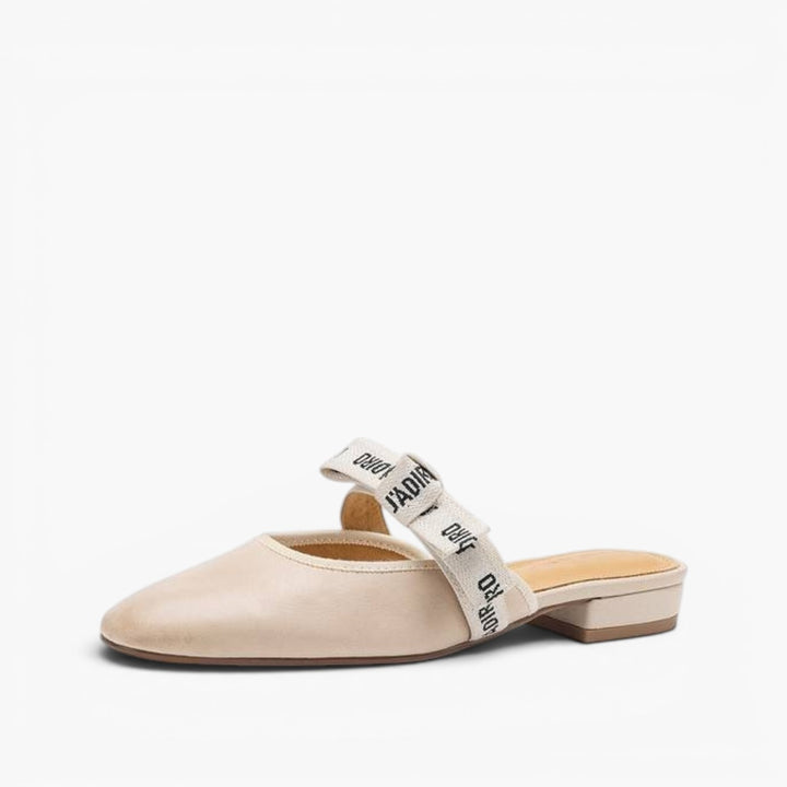Maelle Bow Leather Mules