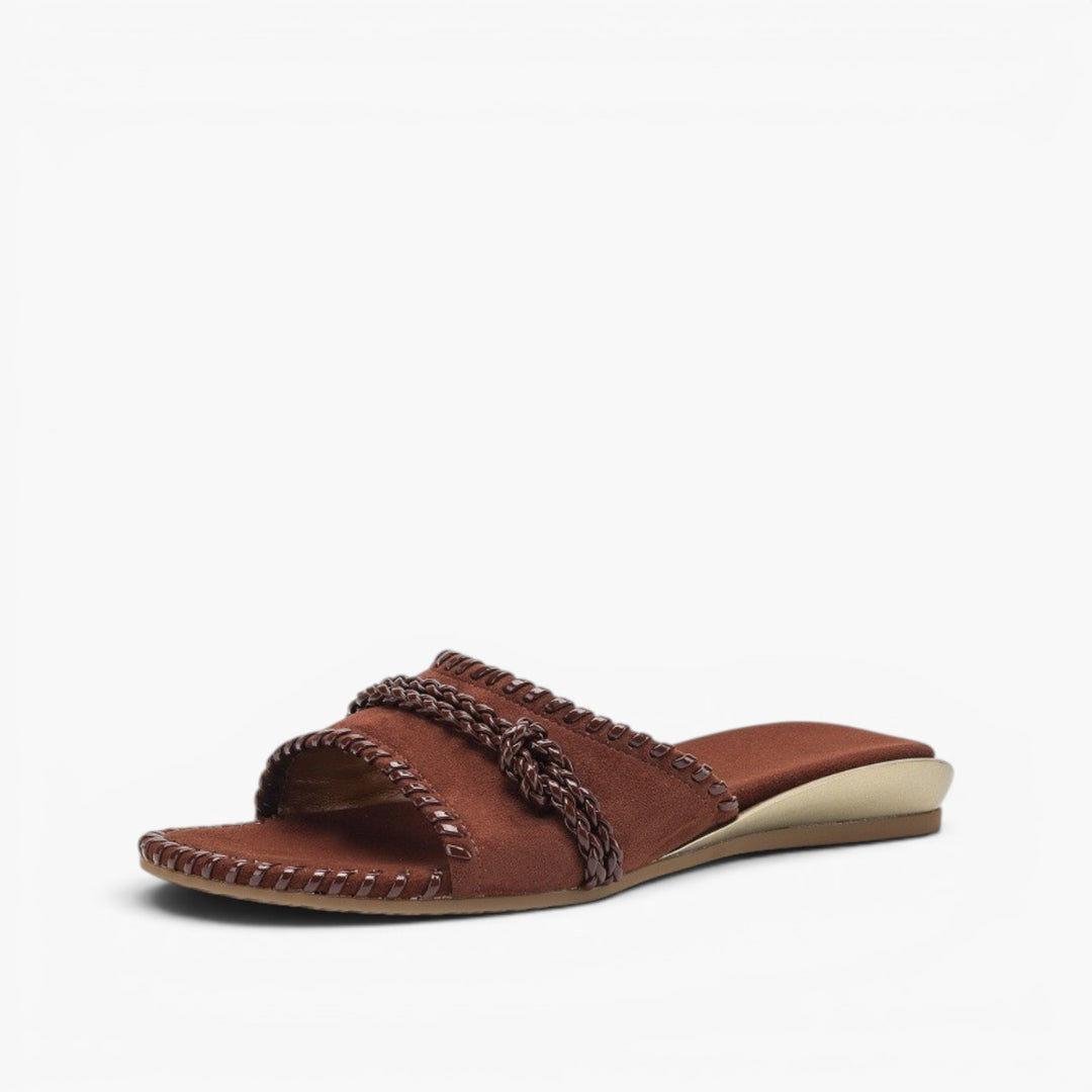 Alba Woven Leather Slides