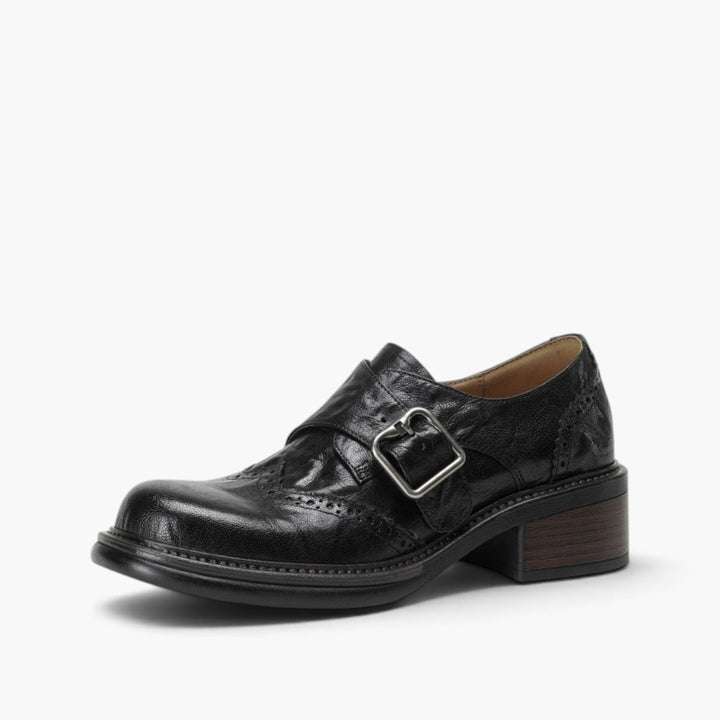 Tessa Monk-Strap Leather Brogues