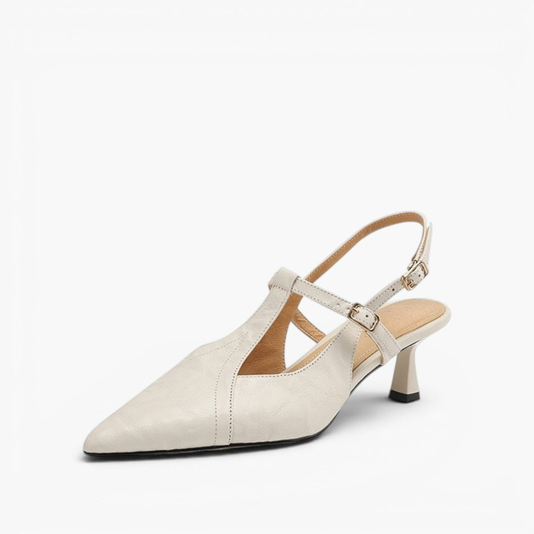 Aviel Pointed Leather Heels