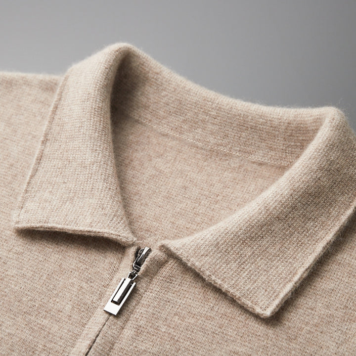 Orvien Wool Collar Cardigan