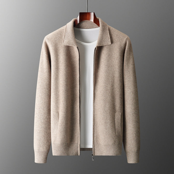 Orvien Wool Collar Cardigan