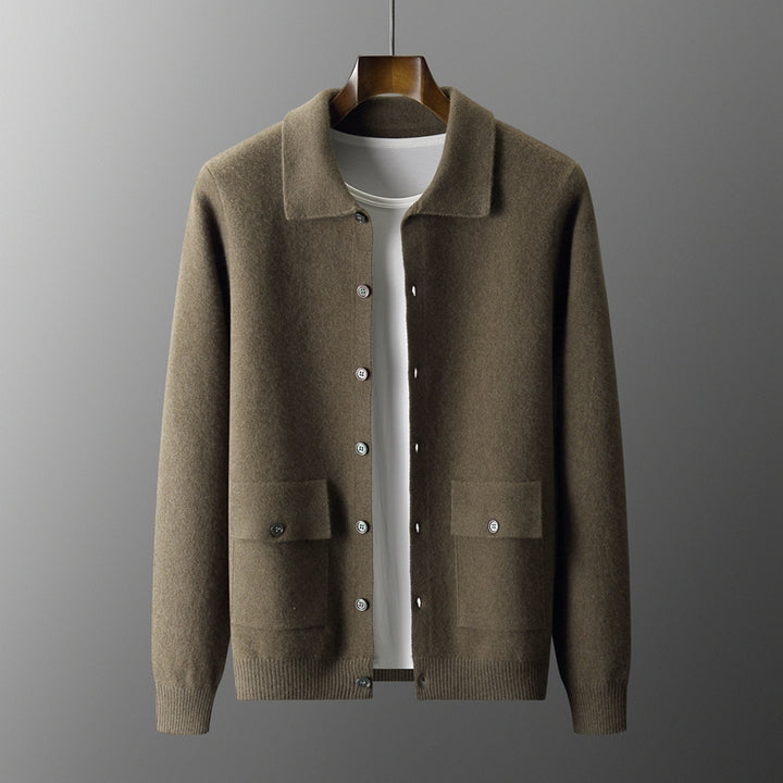 Alvoro Wool Polo Cardigan