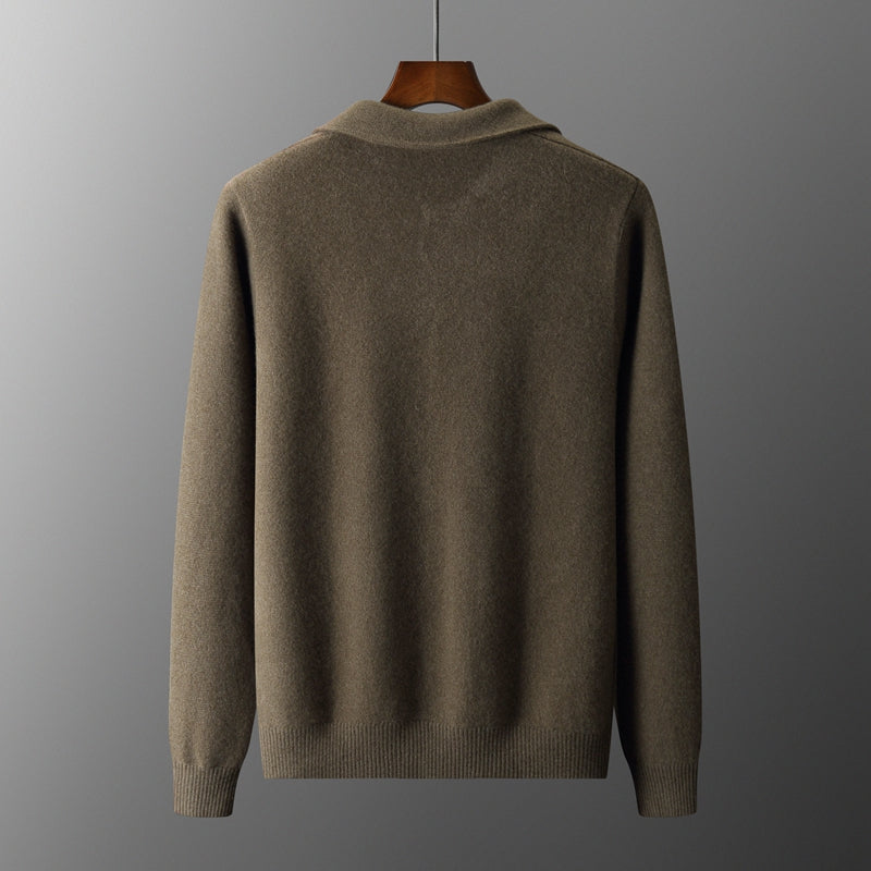 Alvoro Wool Polo Cardigan
