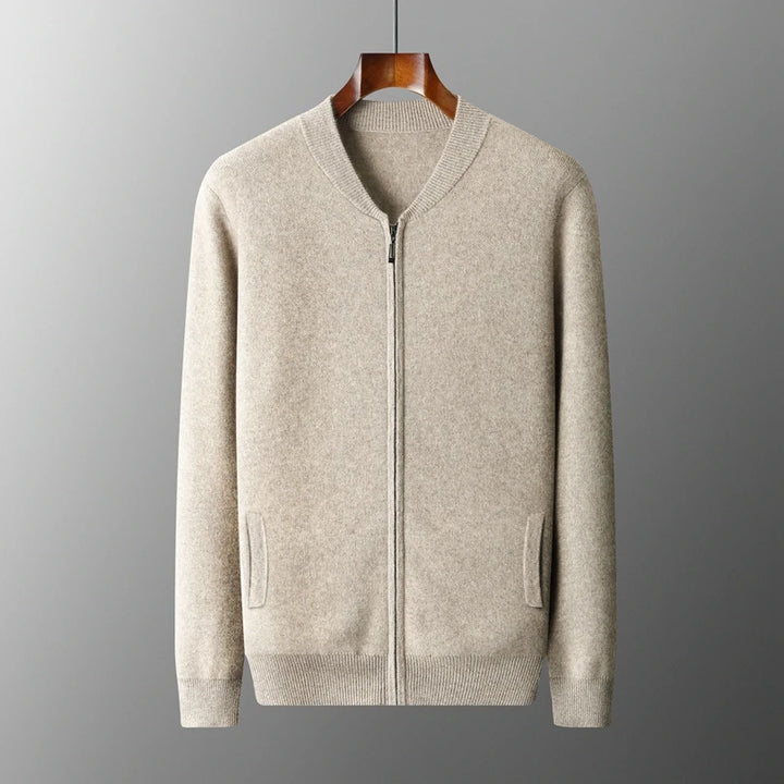 Neyric Wool Stand Collar Cardigan