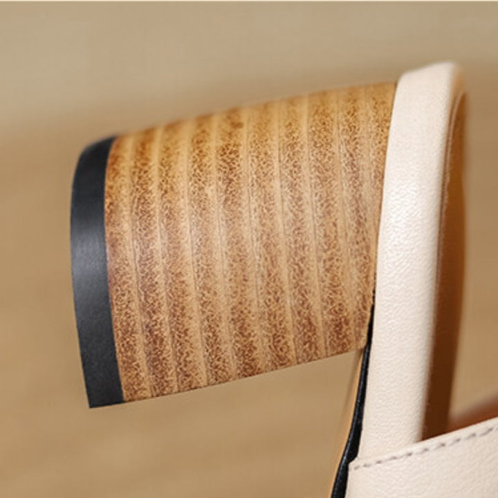 Romira T-Strap Leather Heels