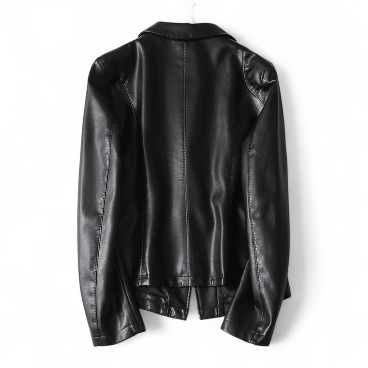 Liora Lambskin Leather Blazer