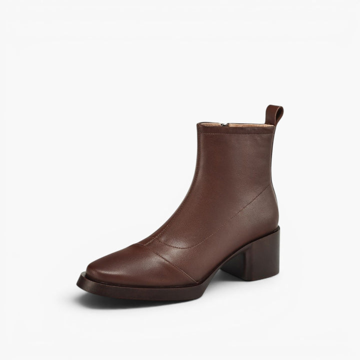 Velisse Leather Block Boots