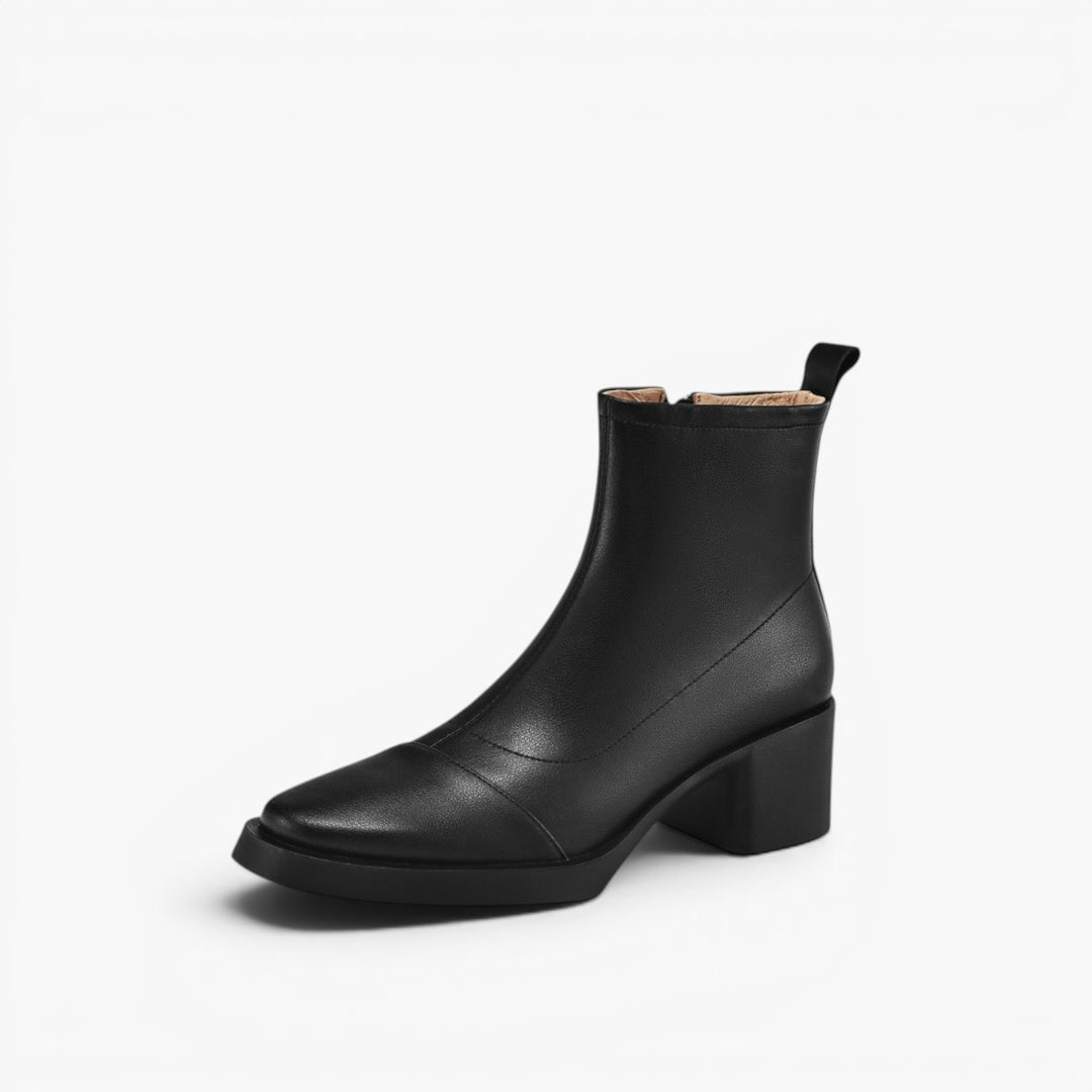 Velisse Leather Block Boots