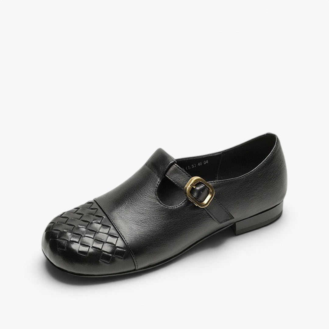 Velmora Woven Leather Loafers