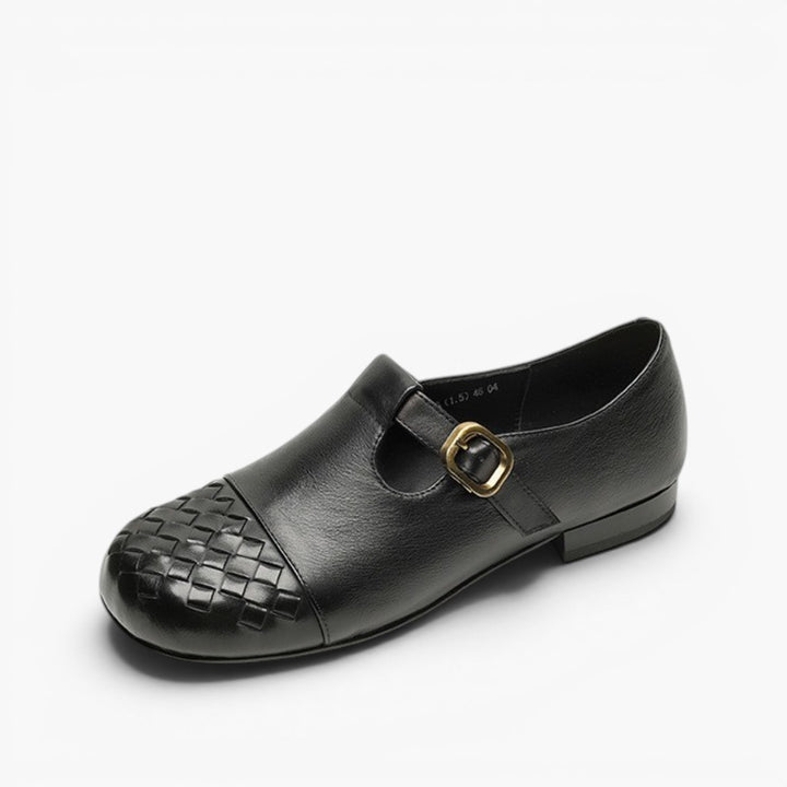 Velmora Woven Leather Loafers