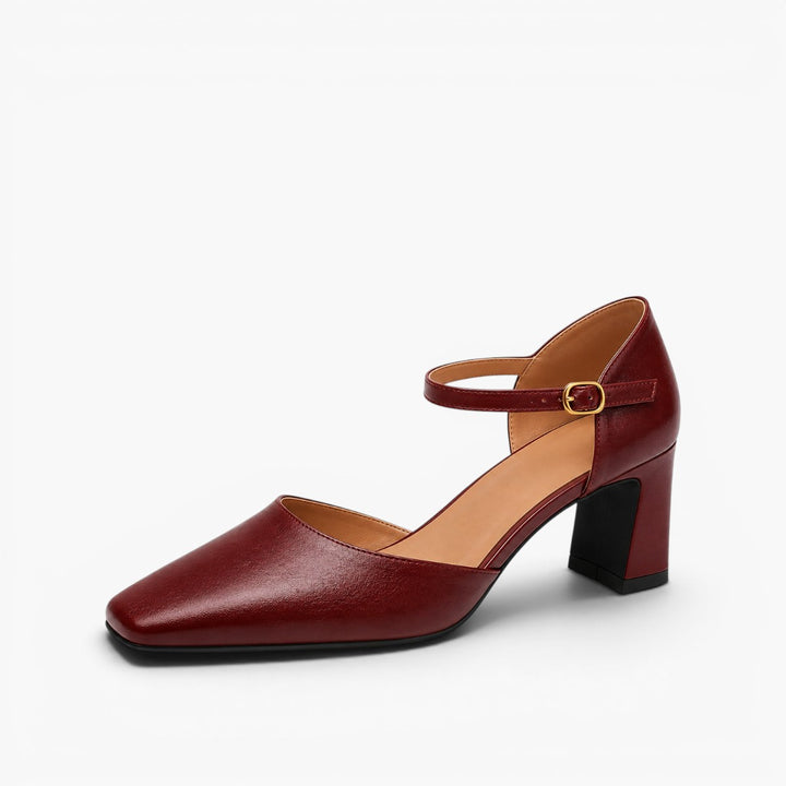 Virelle D’Orsay Leather Heels