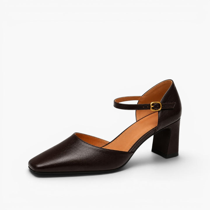 Virelle D’Orsay Leather Heels