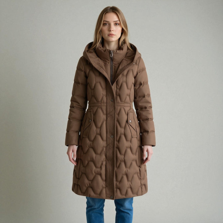 Velmora Quilted Down Coat