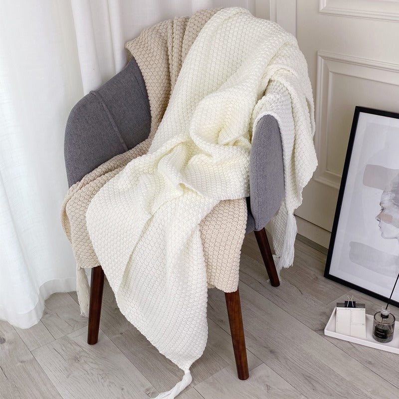 Knitted Throw Blanket